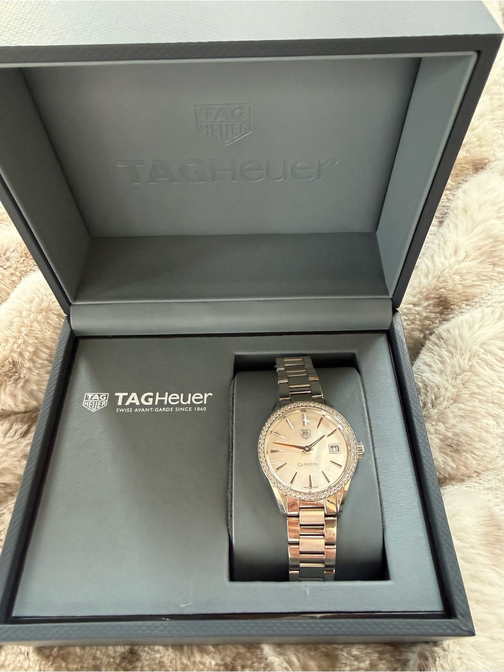 TAG Heuer Carrera Women’s Diamond Bezel Mother of Pearl Watch
